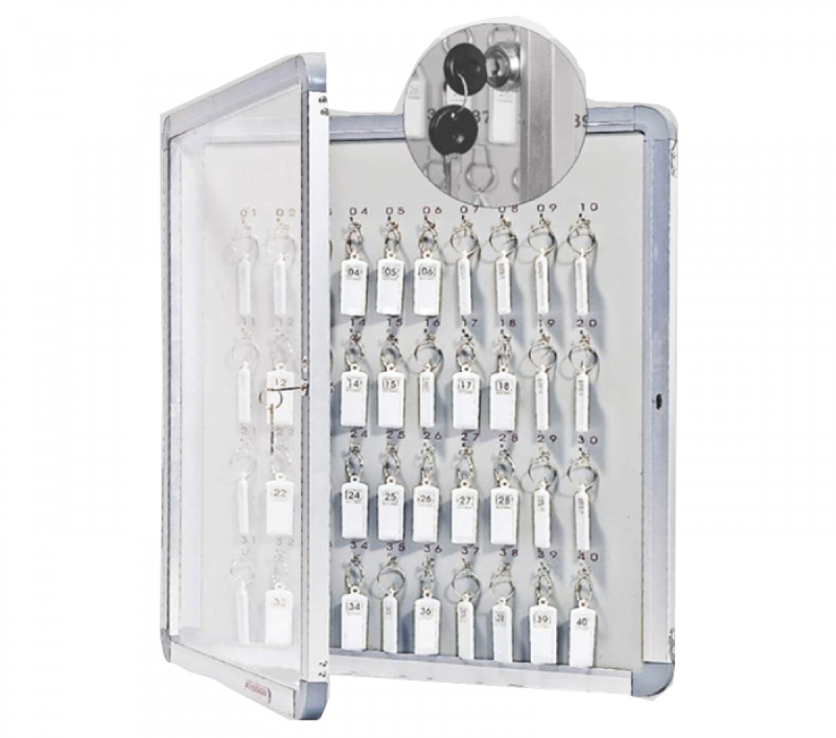 Key Holders Board with Glass
