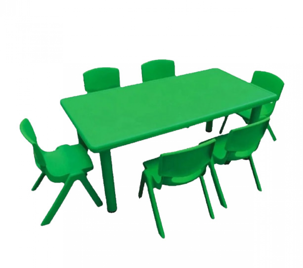 Plastic Rectangle Table 6 Seater (Without Chair)