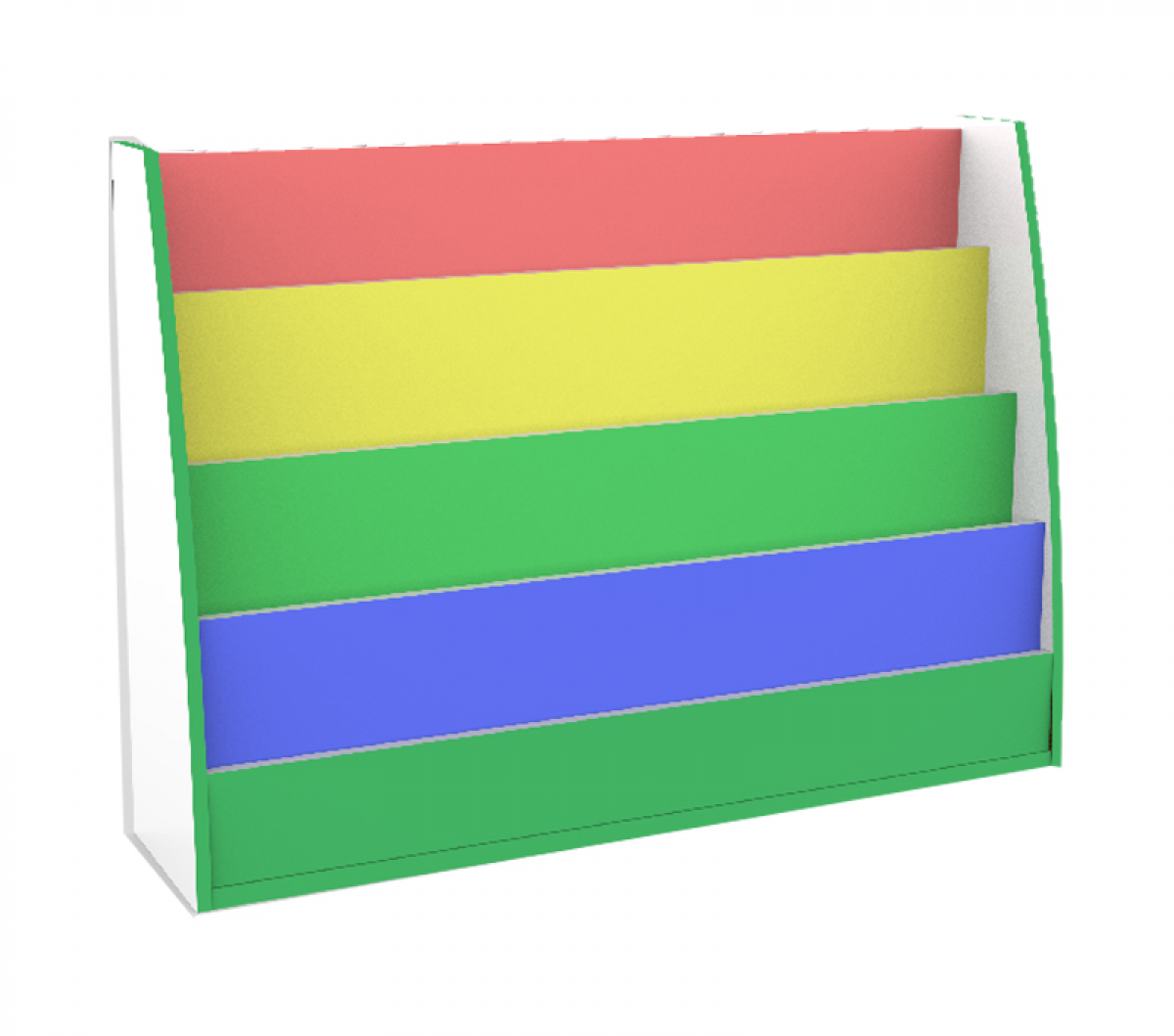 Colourful Library Shelf