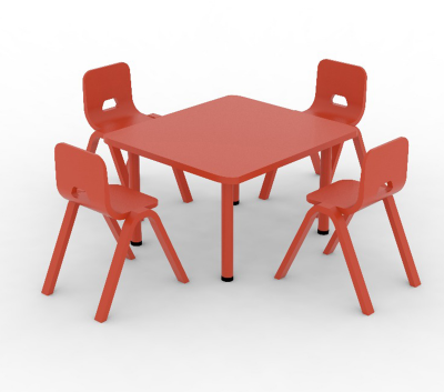 Plastic Square Table (Without Chair)