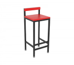 Lab Stool with back rest