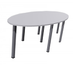 Wooden Cafeteria Oval Table